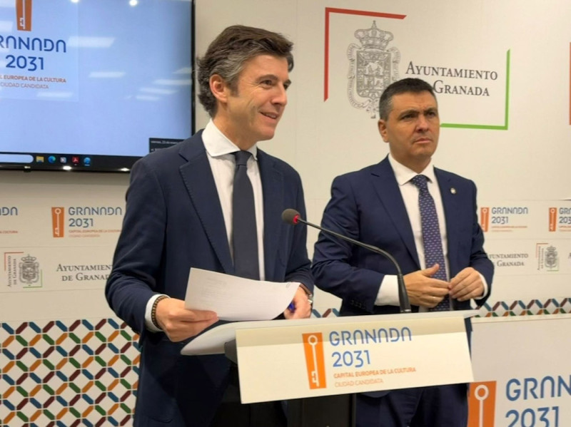 El portavoz del gobierno local en el Ayuntamiento de Granada, Jorge Saavedra, y el concejal de Deportes, Jorge Iglesias (AYUNTAMIENTO DE GRANADA) El portavoz del gobierno local en el Ayuntamiento de Granada, Jorge Saavedra, y el concejal de Deportes, Jorge Iglesias (AYUNTAMIENTO DE GRANADA)