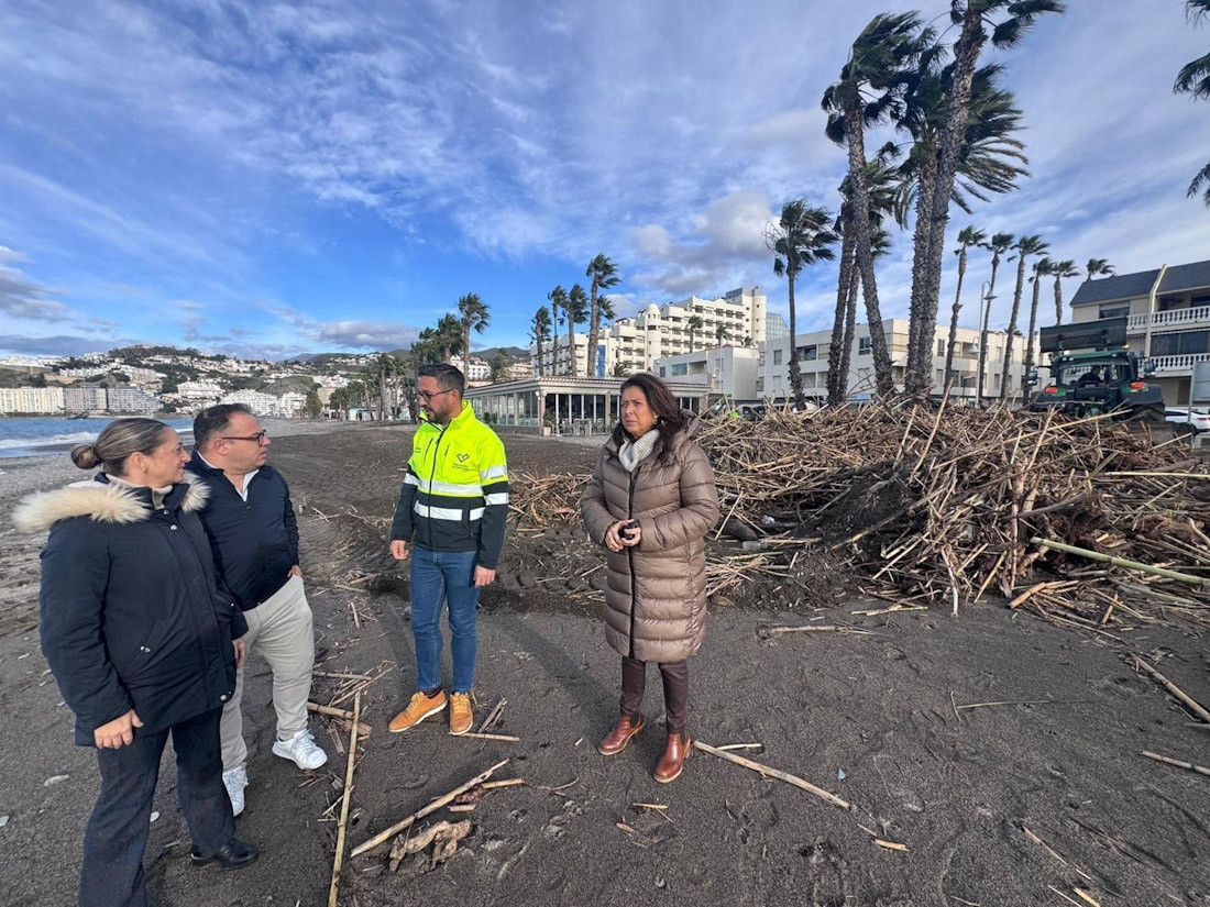 El diputado de Medio Ambiente, Antonio Mancilla, en su visita a Almuñécar (DIPUTACIÓN DE GRANADA)