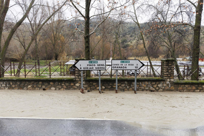 Efectos de la tormenta en el área metropolitana de Granada (ÁLEX CÁMARA - EUROPA PRESS)