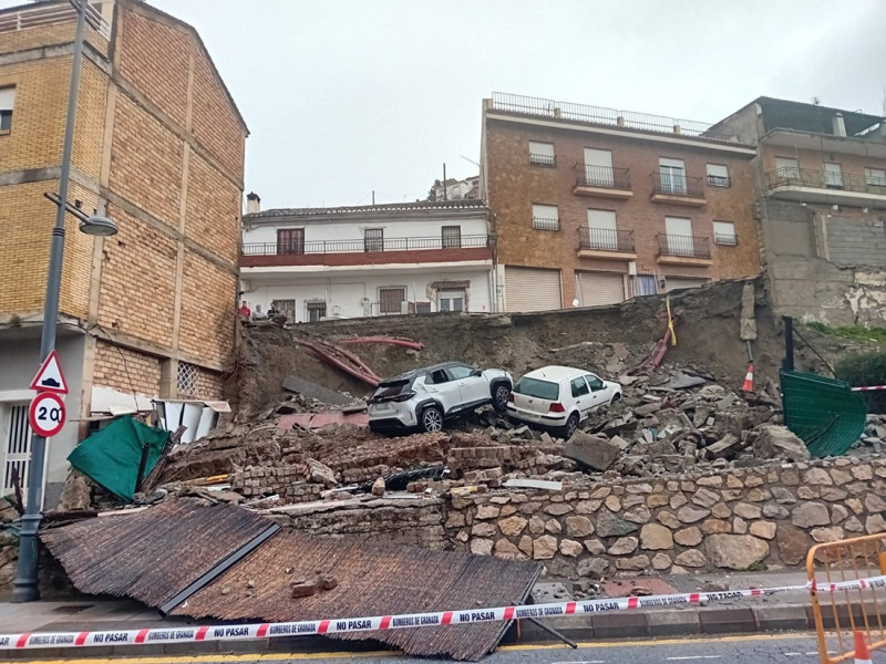 Desprendimiento en Cenes de la Vega (EUROPA PRESS)