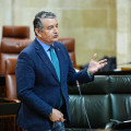 El consejero de Sanidad, Presidencia y Emergencia de la Junta de Andalucía, Antonio Sanz (JOAQUIN CORCHERO / PARLAMENTO DE ANDALUCIA)