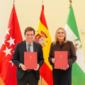 Los alcaldes de Madrid, José Luis Martínez-Almeida, y de Granada, Marifrán Carazo (AYUNTAMIENTO DE GRANADA)
