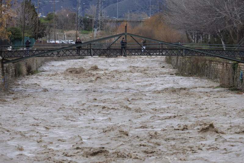 Imagen de zonas inundadas por las intensas lluvias en Granada (ÁLEX CÁMARA - EUROPA PRESS)
