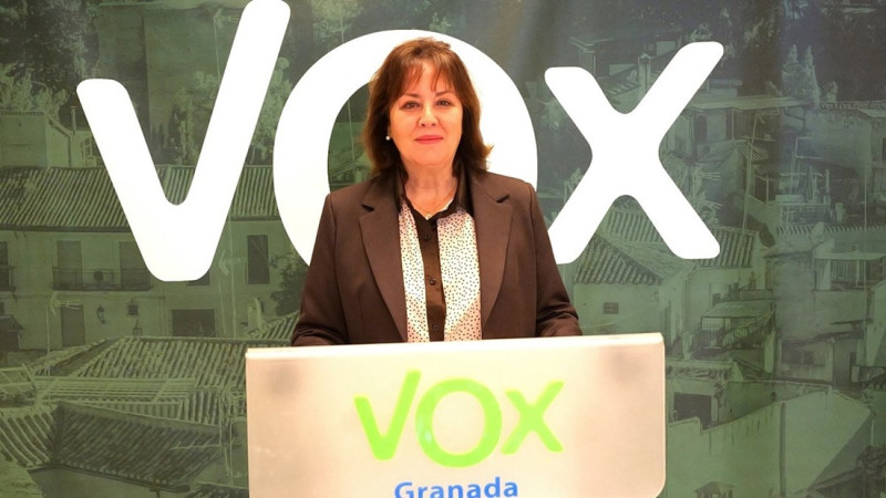 La parlamentaria andaluza de Vox por Granada Cristina Jiménez (VOX)