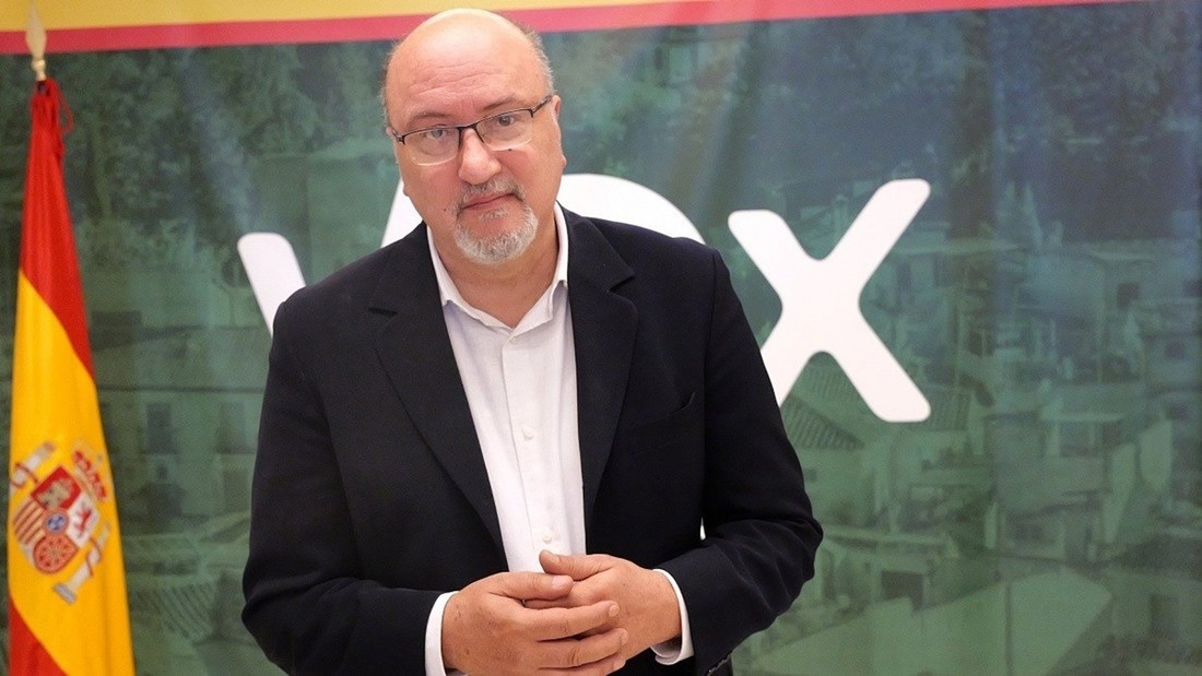 El presidente de Vox Granada y parlamentario andaluz, Ricardo López Olea (VOX)