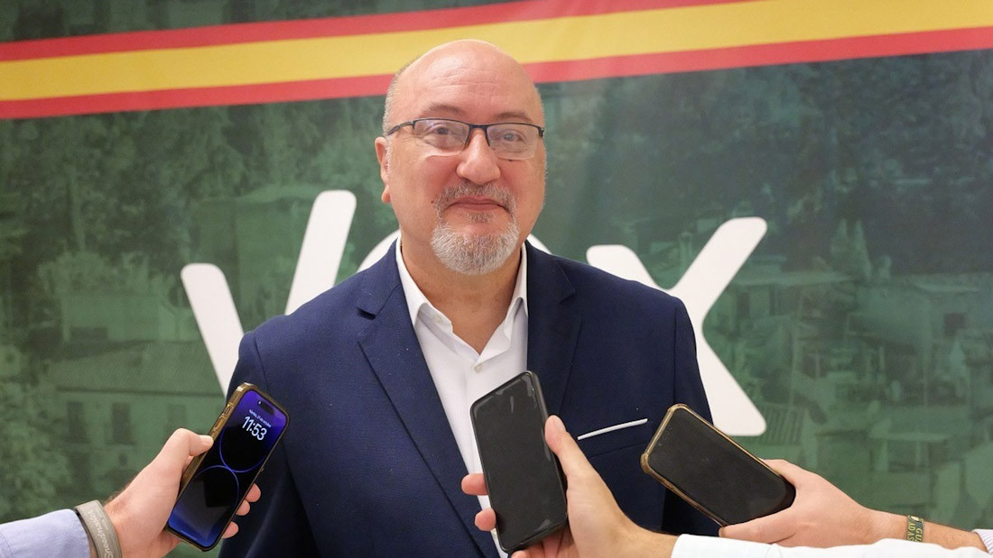 El presidente de Vox Granada y parlamentario andaluz, Ricardo López Olea (VOX)