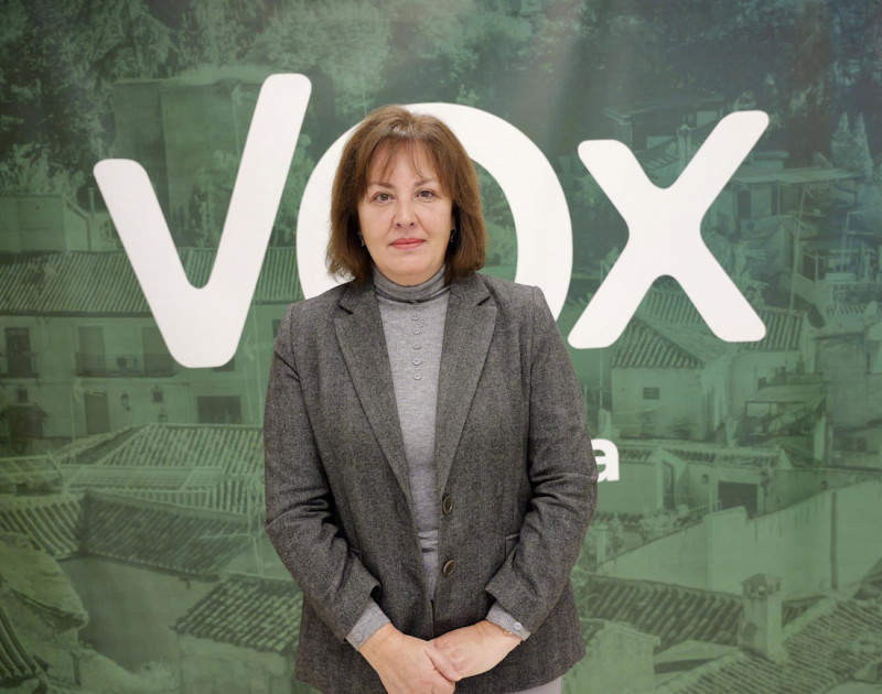 La parlamentaria andaluza de Vox por Granada y vicepresidenta tercera de la Mesa del Parlamento de Andalucía, Cristina Jiménez (VOX)