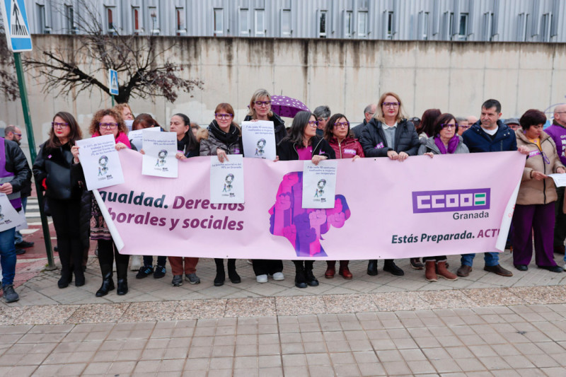 Concentración sindical por el 8M (GPMEDIA)