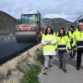 La consejera de Fomento, Articulación del Territorio y Vivienda, Rocío Díaz, visita la renovación del firme del principal acceso a Albuñol desde la autovía A-7. (JUNTA DE ANDALUCÍA)