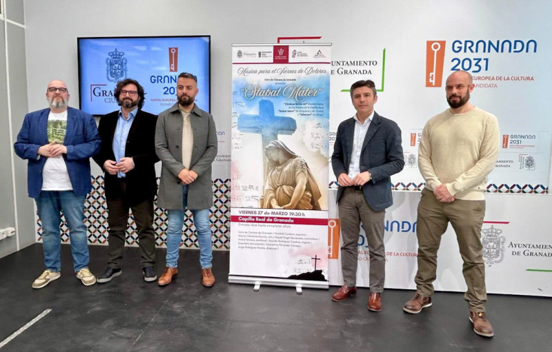 Presentación del 'Stabat Mater' programado en la Capilla Real de Granada para el Viernes de Dolored (AYUNTAMIENTO) Presentación del 'Stabat Mater' programado en la Capilla Real de Granada para el Viernes de Dolored (AYUNTAMIENTO)