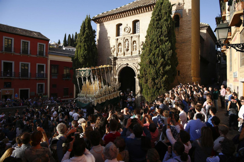 Semana Santa Granada 2019. Procesión de Nuestro Padre Jesús del Gran Poder (ÁLEX CÁMARA - EUROPA PRESS)