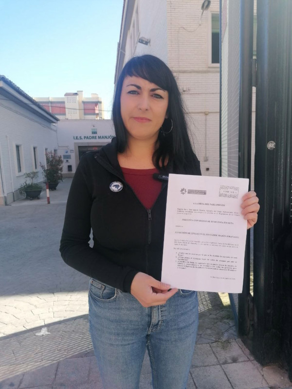 La candidata de Adelante Andalucía por Granada, Inma Manzano (ADELANTE ANDALUCÍA)