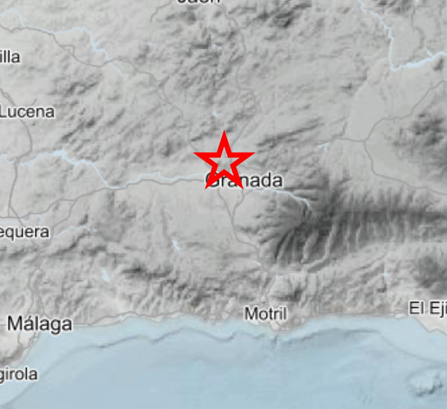 Terremoto con epicentro en Atarfe (IGN)