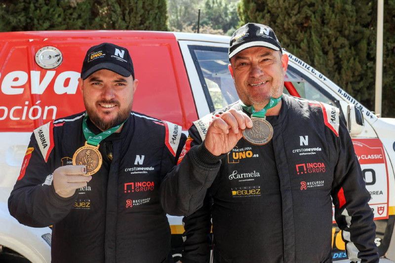 Raúl Ortiz Correa y Raúl Ortiz Navas, pilotos del equipo Inmobiliaria 1 Crestanevada (GP MEDIA)