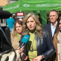 Beatriz Sánchez Agustino, de Vox, atiende a los medios. Archivo (VOX)