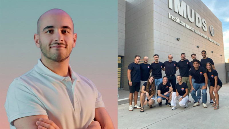 Juan José Martín Olmedo, investigador de la UGR y primer autor del estudio y el equipo al completo (UNIVERSIDAD DE GRANADA) Juan José Martín Olmedo, investigador de la UGR y primer autor del estudio y el equipo al completo (UNIVERSIDAD DE GRANADA)