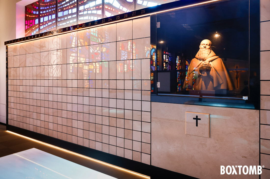 Columbarios en el Santuario de Fray Leopoldo