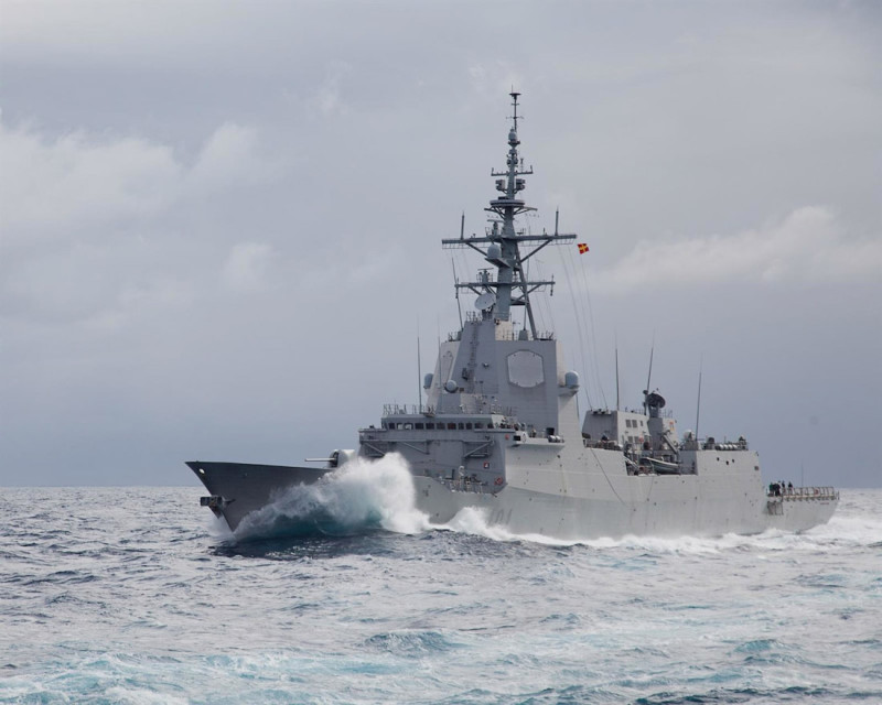 Imagen de la fragata Álvaro de Bazán (ARMADA)