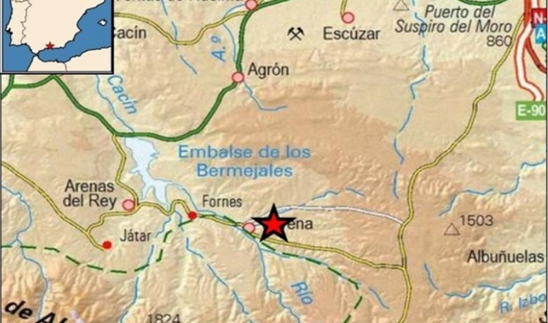 El terremoto se ha sentido en varias poblaciones de Granada e incluso en Torrox, en Málaga (JUNTA DE ANDALUCIA)
