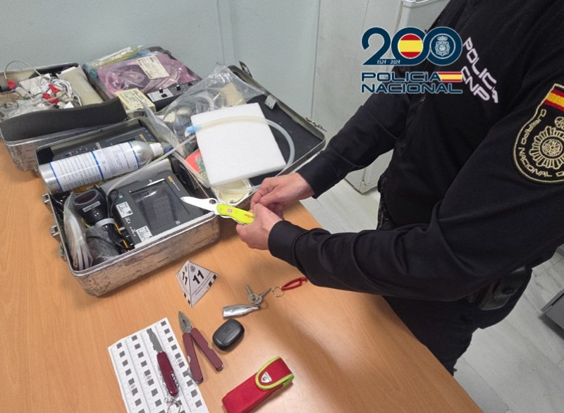 Material médico sustraido (POLICIA NACIONAL)