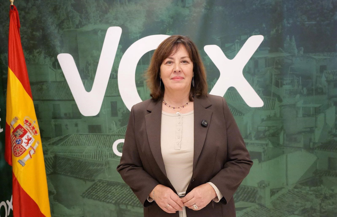 La número tres de la candidatura de Vox por Granada para las elecciones andaluzas del 17 de mayo, Cristina Jiménez (VOX)