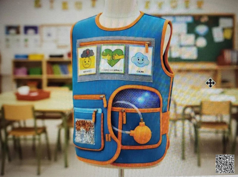 Prenda sensorial diseñada por los estudiantes del CEIP Juan XXIII (ONCE)