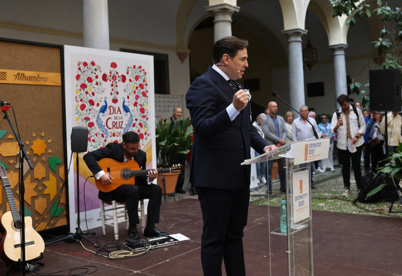 Carlos Marín durante el pregón del Día de la Cruz (GPMEDIA)