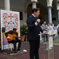 Carlos Marín durante el pregón del Día de la Cruz (GPMEDIA)