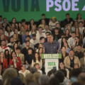 Pedro Sánchez durante el mitin de Pulianas (GPMEDIA)