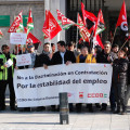 Concentración de los trabajadores de Cetursa Remontes.