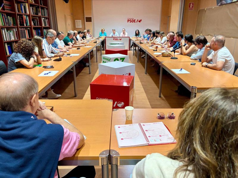 Ejecutiva provincial del PSOE de Granada celebrada este martes para analizar los resultados del 17M (PSOE GRANADA)