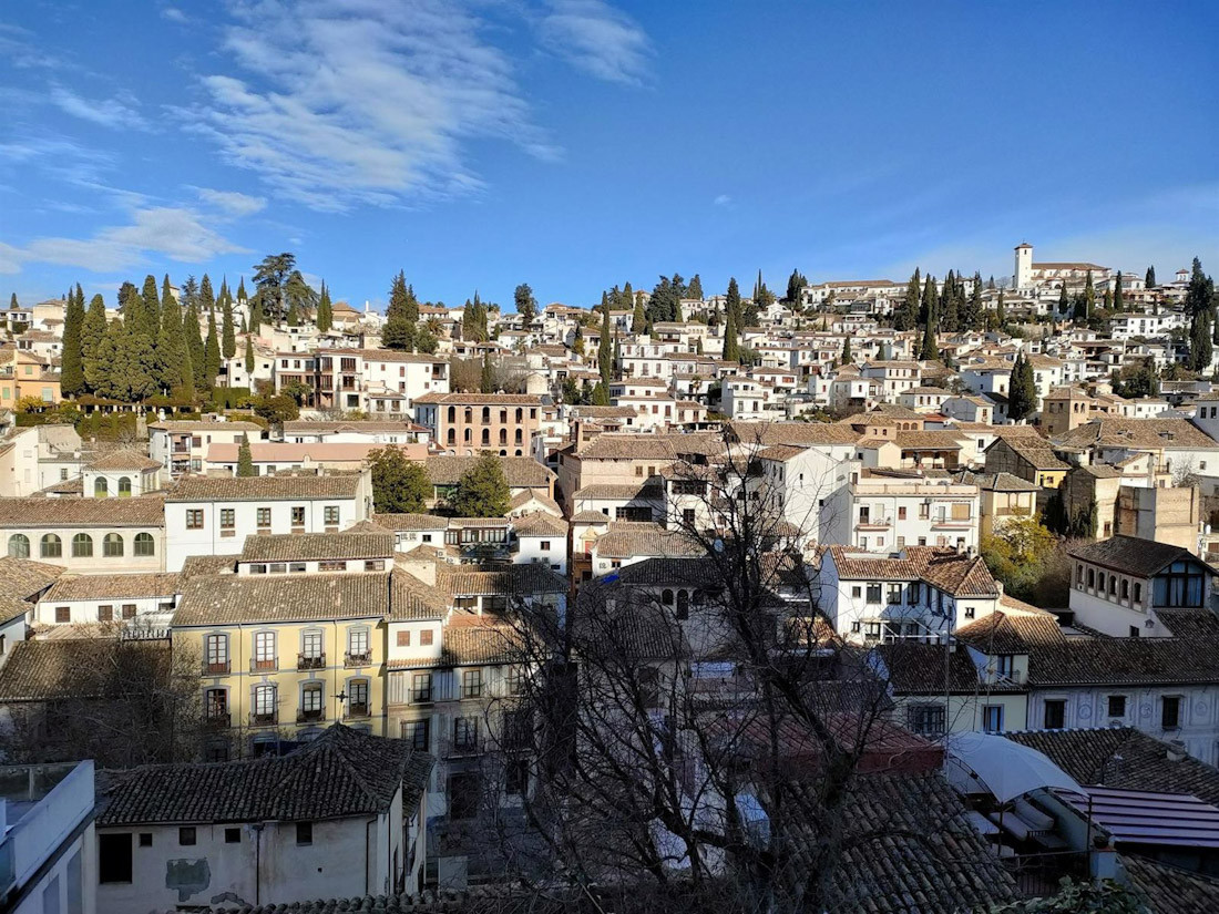 Albaicín, desde el Mirador de la Churra, en Granada (EUROPA PRESS)