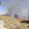 El incendio originado en Benamaurel y que tambió afectó a Castillejar el 20 de agosto de 2025 (PLAN INFOCA)