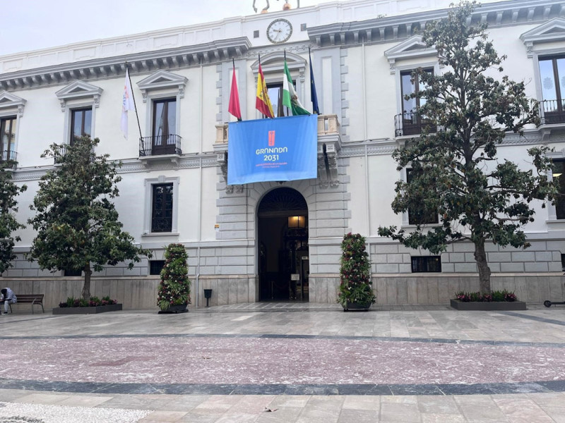 Vista de la fachada del edificio del Ayuntamiento de Granada, en la plaza del Carmen. (EUROPA PRESS)