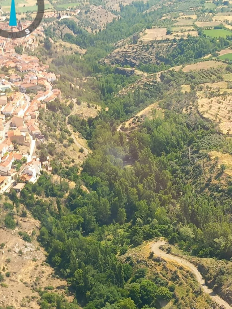 Incendio forestal declarado en Jerez del Marquesado (PLAN INFOCA)