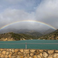 Arcoiris sobre Castril tras el temporal. Archivo.