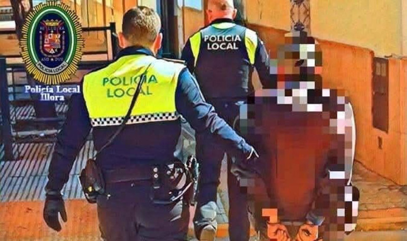 Imagen de archivo de una detención en Íllora ((POLICÍA LOCAL DE ÍLLORA) Imagen de archivo de una detención en Íllora ((POLICÍA LOCAL DE ÍLLORA)