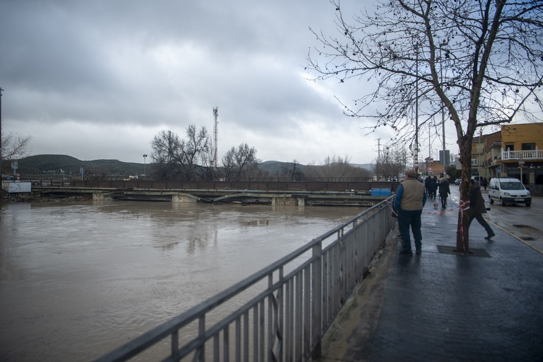 Huétor Tájar durante el temporal (GPMEDIA)
