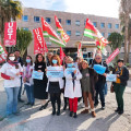 Concentración ante el Hospital Santa Ana de Motril (Granada). Archivo (CCOO/UGT)