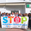 Imagen de la protesta (DISTRITO SANITARIO)