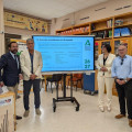 El delegado de la Junta de Andalucía en Granada, Antonio Granados, acompañado de la delegada de Desarrollo Educativo y Formación Profesional, María José Martín, ha presentado este viernes en Baza la oferta de FP para el curso 2026/2027 (JUNTA)