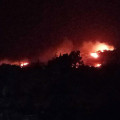 Imagen del incendio forestal en el paraje Las Barreras en el término municipal de Órgiva (Granada) declarado el 21 de junio (PLAN INFOCA)