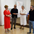 El alcalde, la concejala de Medio Ambiente y técnicos de Diputación durante la jornada participativa en el OAL (ALBOLOTE INFORMACIÓN)