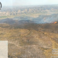 Imagen del jueves del incendio declarado en el paraje del embalse del Negratín (INFOCA)