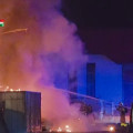 Incendio de varios vehículos en el Polígo Juncaril de Albolote (POLICÍA LOCAL DE ALBOLOTE)