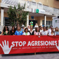 Concentración contra las agresiones a sanitarios (AGS SUR)