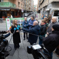 La alcaldesa de Granada, Marifrán Carazo, atiende a los medios en imagen de archivo (AYUNTAMIENTO)