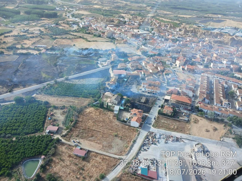 Zona donde se ha producido el incendio Zona donde se ha producido el incendio