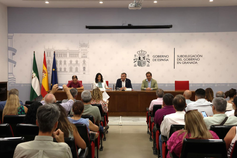 La presidenta de la Confederación Hidrográfica del Guadalquivir (CHG), Gloria Martín, en la reunión con los municipios granadinos afectados por las borrascas.
La presidenta de la Confederación Hidrográfica del Guadalquivir (CHG), Gloria Martín, en la reunión con los municipios granadinos afectados por las borrascas.
