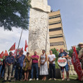 Imagen del homenaje (CCOO)